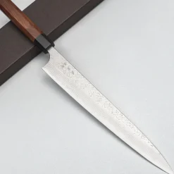 Yoshimi Kato VG10 Tsuchime Damast Rosewood Sujihiki 27 cm