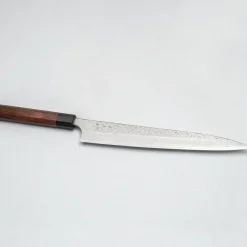 Yoshimi Kato VG10 Tsuchime Damast Rosewood Sujihiki 27 cm