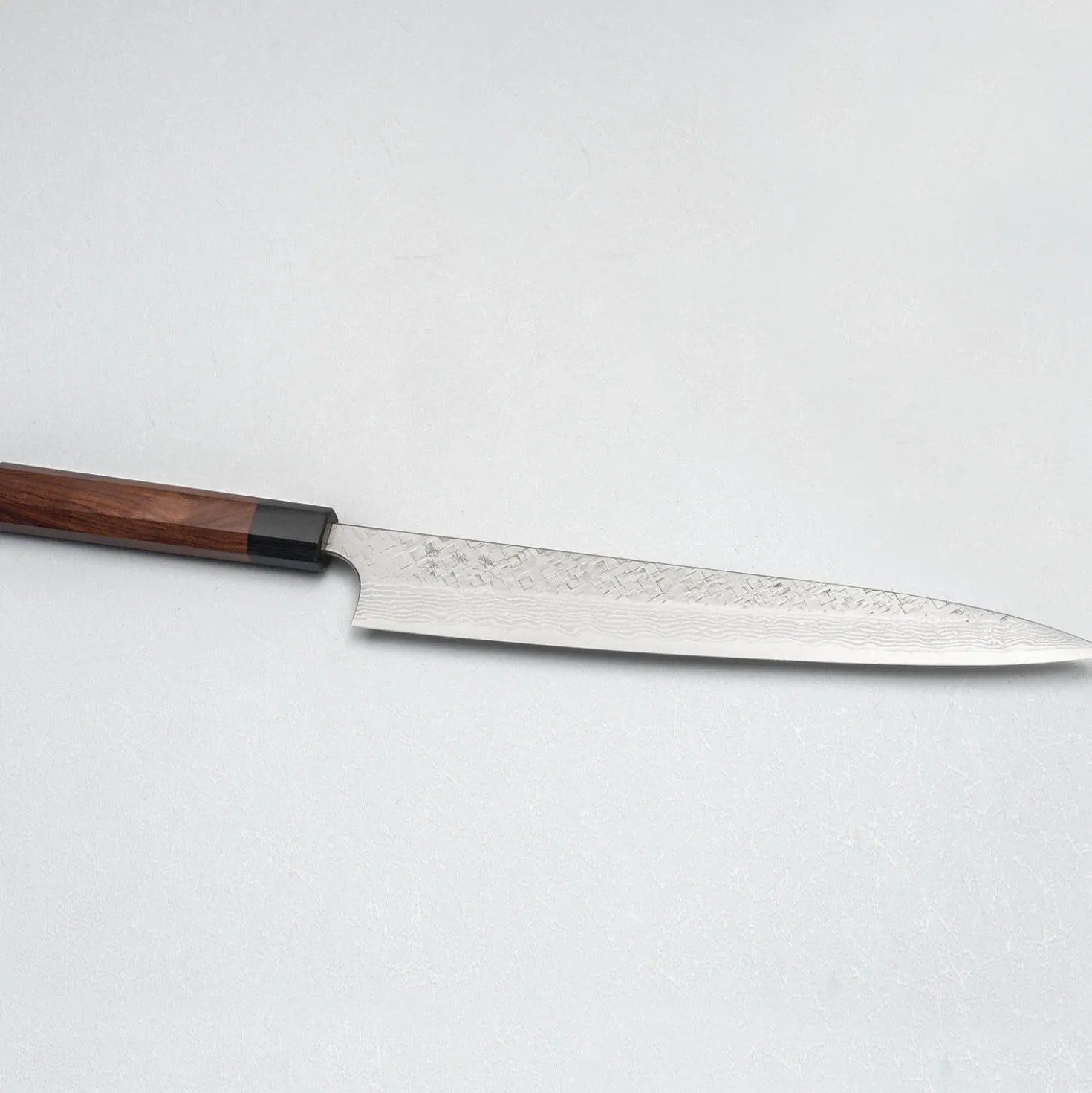 Yoshimi Kato VG10 Tsuchime Damast Rosewood Sujihiki 27 cm