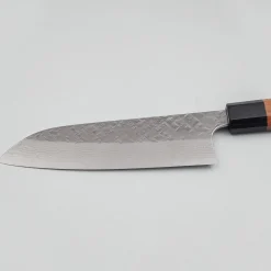Yoshimi Kato VG10 Tsuchime Damast Rosewood Santoku 17 cm