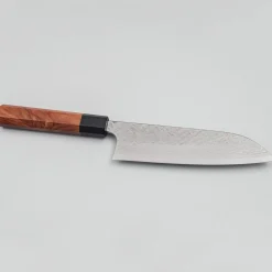 Yoshimi Kato VG10 Tsuchime Damast Rosewood Santoku 17 cm