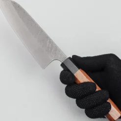 Yoshimi Kato VG10 Tsuchime Damast Rosewood Santoku 17 cm