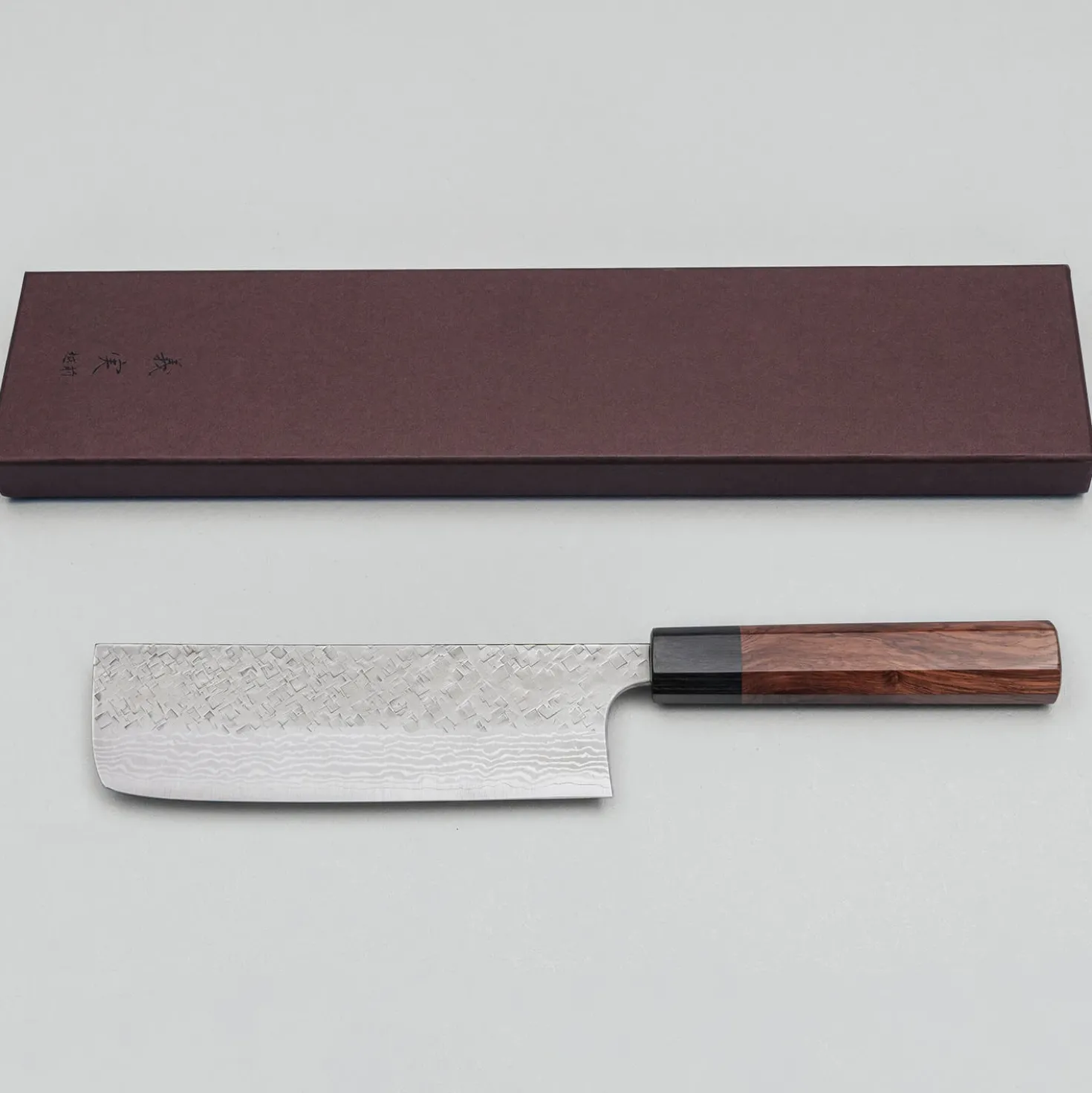 Yoshimi Kato VG10 Tsuchime Damast Rosewood Nakiri 16.5 cm