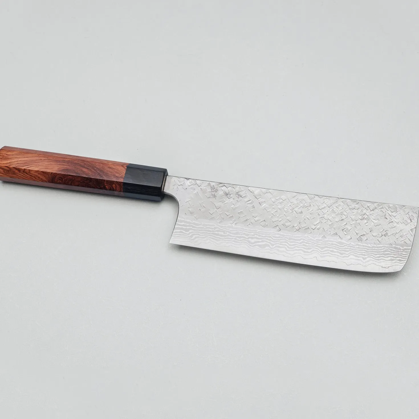 Yoshimi Kato VG10 Tsuchime Damast Rosewood Nakiri 16.5 cm