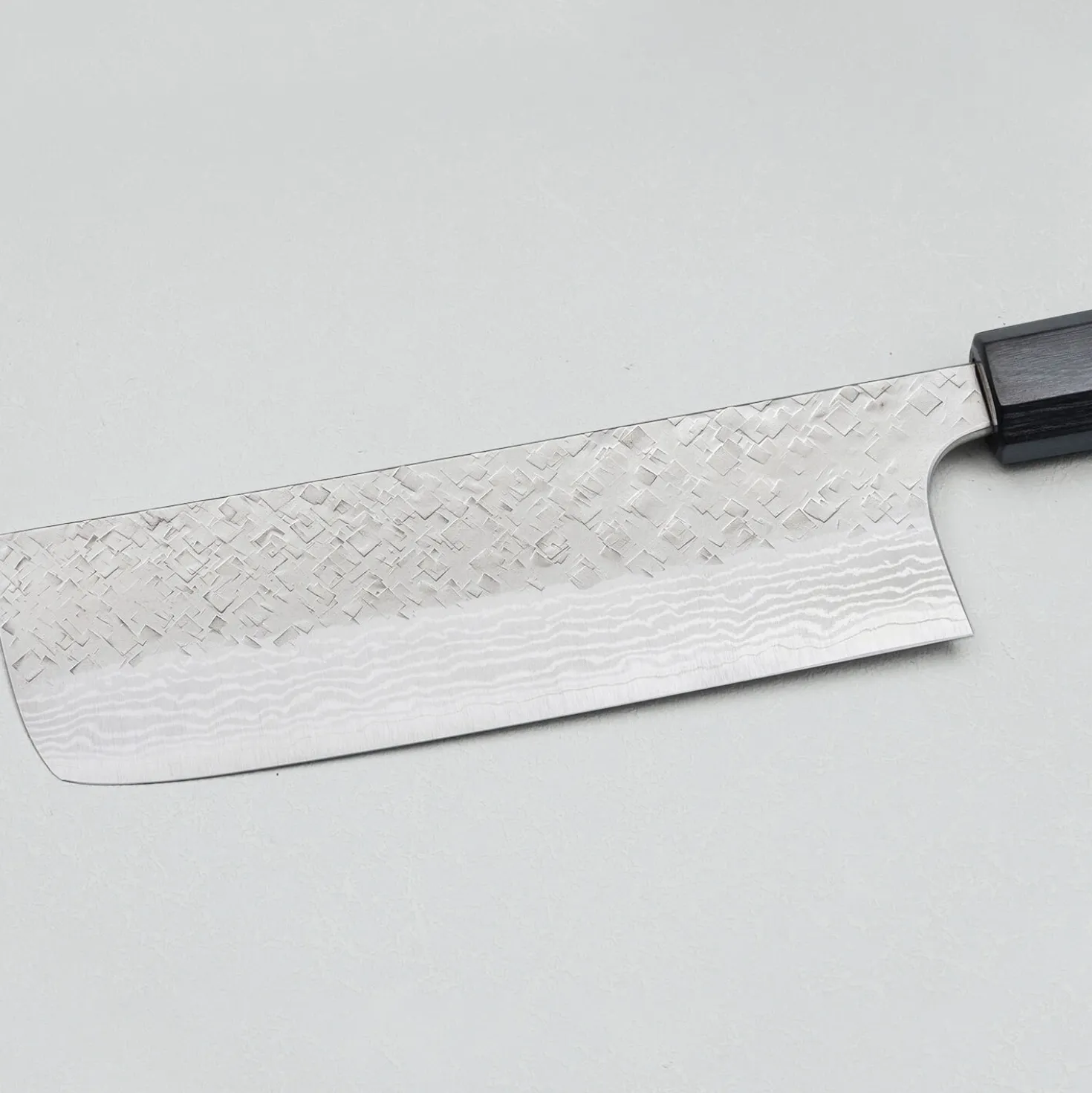 Yoshimi Kato VG10 Tsuchime Damast Rosewood Nakiri 16.5 cm