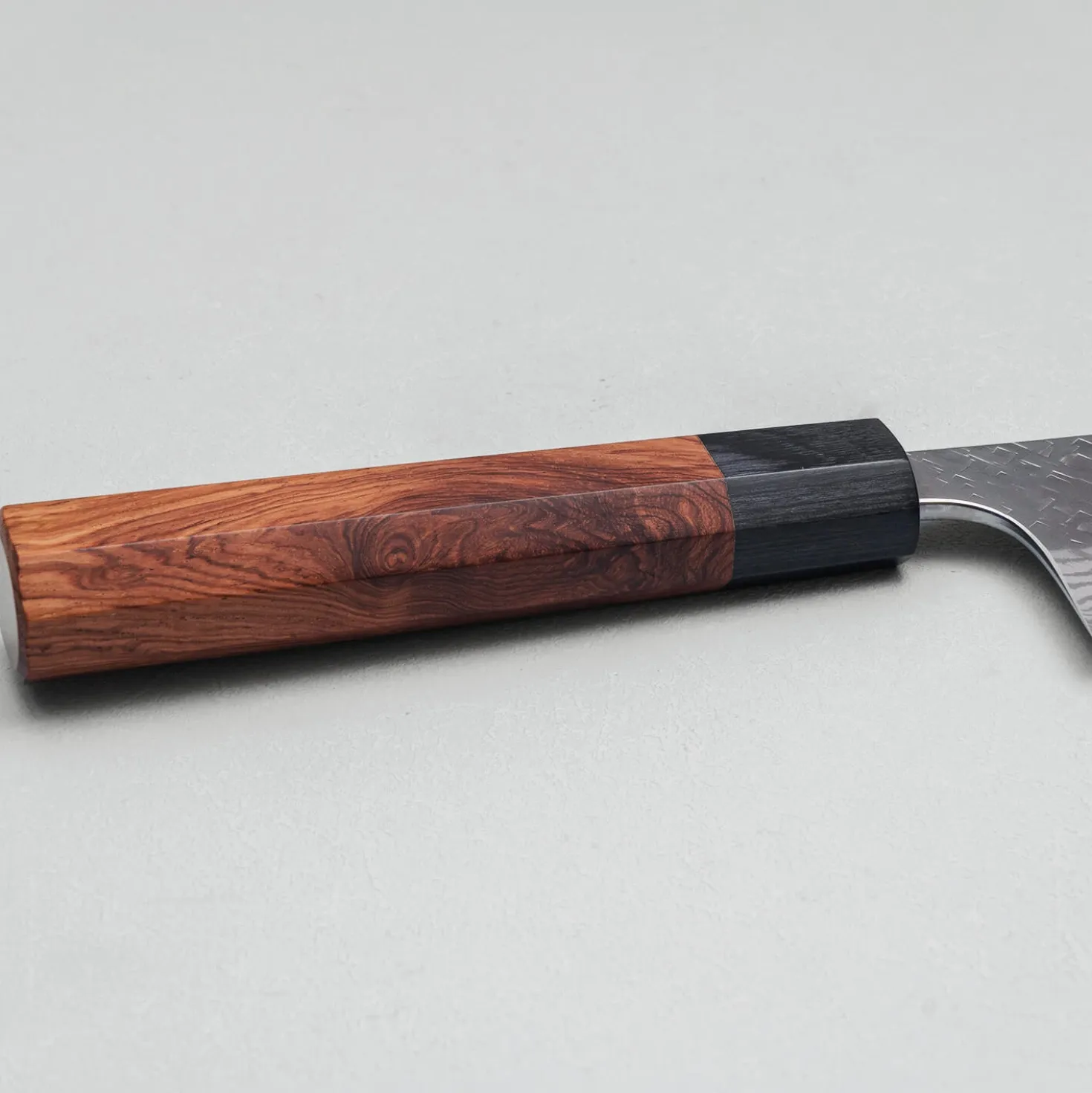 Yoshimi Kato VG10 Tsuchime Damast Rosewood Nakiri 16.5 cm