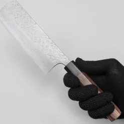 Yoshimi Kato VG10 Tsuchime Damast Rosewood Nakiri 16.5 cm