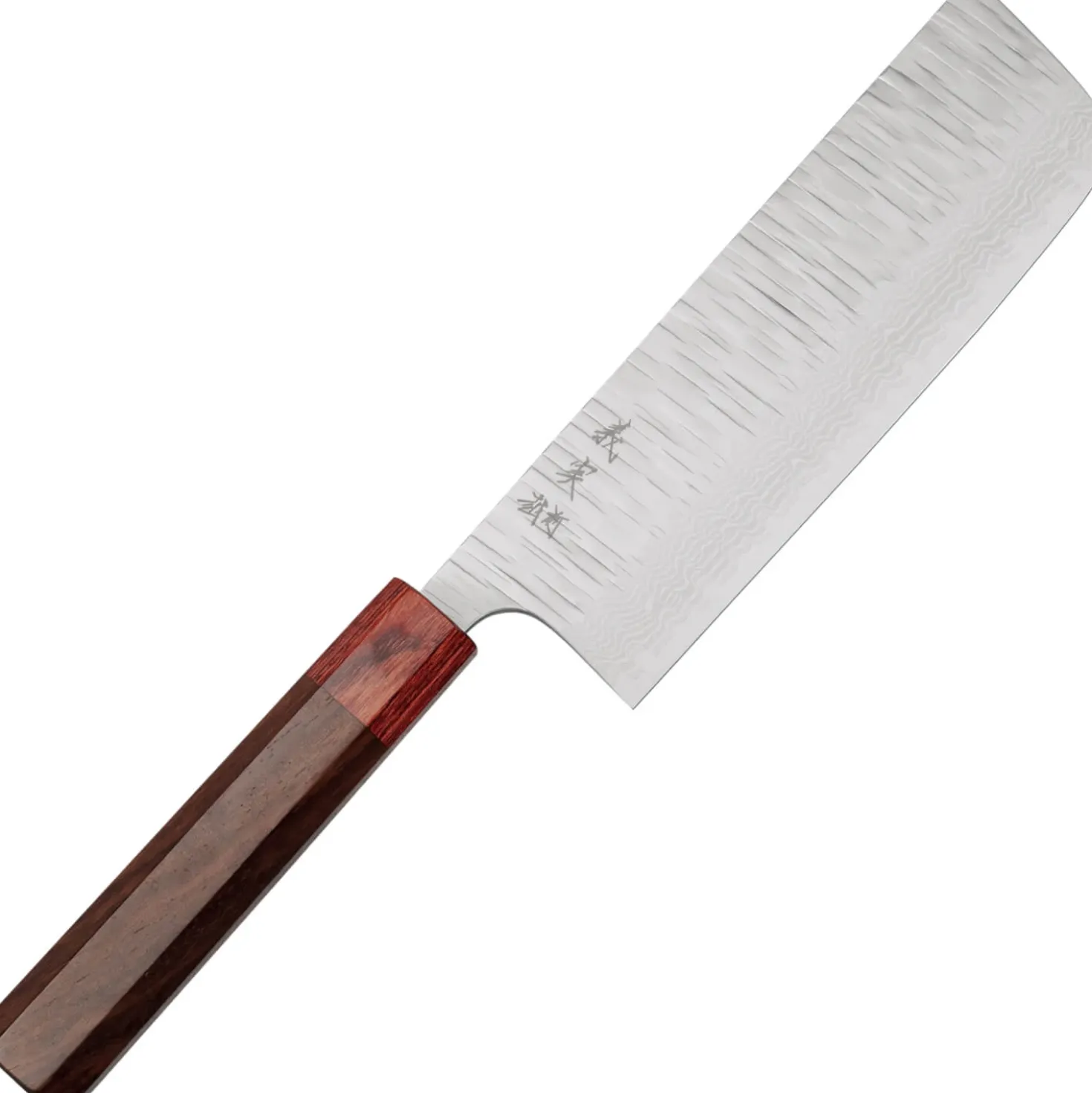 Yoshimi Kato VGXEOS Kasuri Tsuchime Damast Rosewood Nakiri