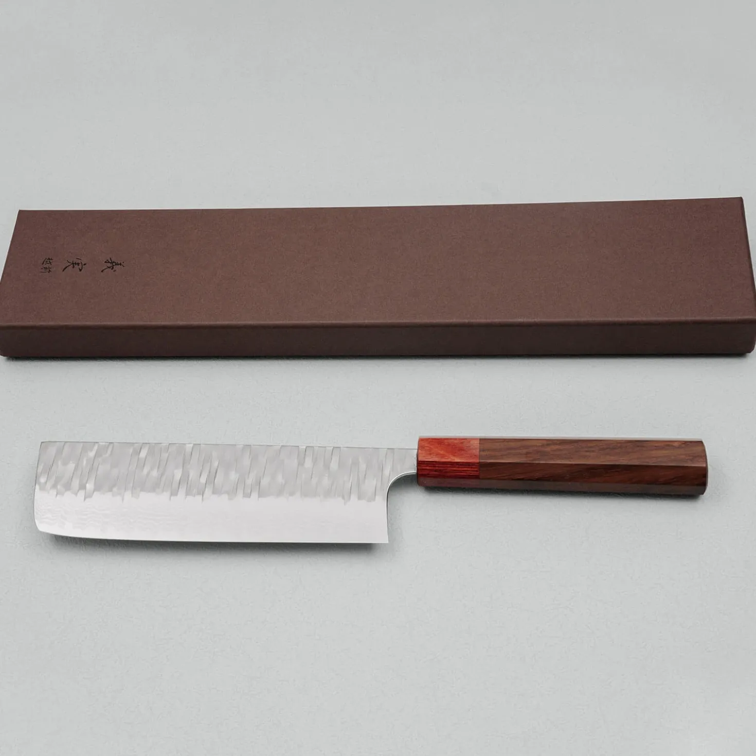 Yoshimi Kato VGXEOS Kasuri Tsuchime Damast Rosewood Nakiri