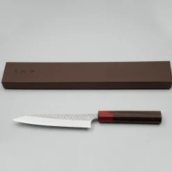 Yoshimi Kato VGXEOS Kasuri Tsuchime Damast Rosewood Petty 15 cm
