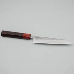 Yoshimi Kato VGXEOS Kasuri Tsuchime Damast Rosewood K-tip Petty 15 cm