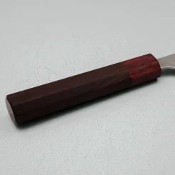 Yoshimi Kato VGXEOS Kasuri Tsuchime Damast Rosewood Gyuto 21 cm