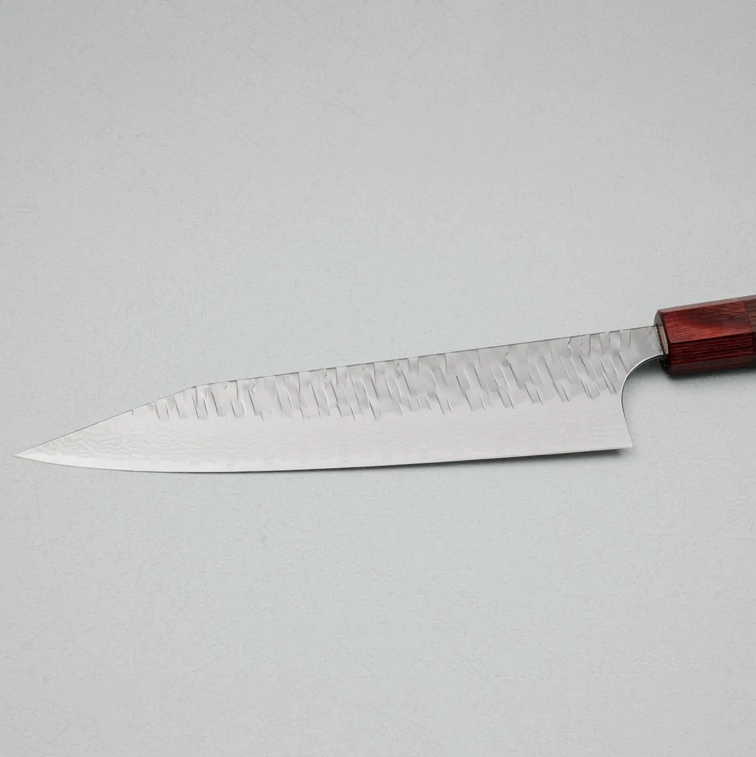 Yoshimi Kato VGXEOS Kasuri Tsuchime Damast Rosewood Kiritsuke 21 cm