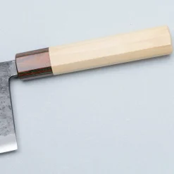 Yosimitu Shirogami #2 Kurouchi Tall Nakiri 18 cm