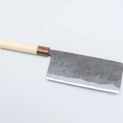 Yosimitu Shirogami #2 Kurouchi Tall Nakiri 18 cm