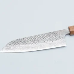 Yu Kurosaki Fujin VG10 Oak Turquoise Walnut Santoku 16.5 cm