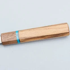 Yu Kurosaki Fujin VG10 Oak Turquoise Walnut Santoku 16.5 cm