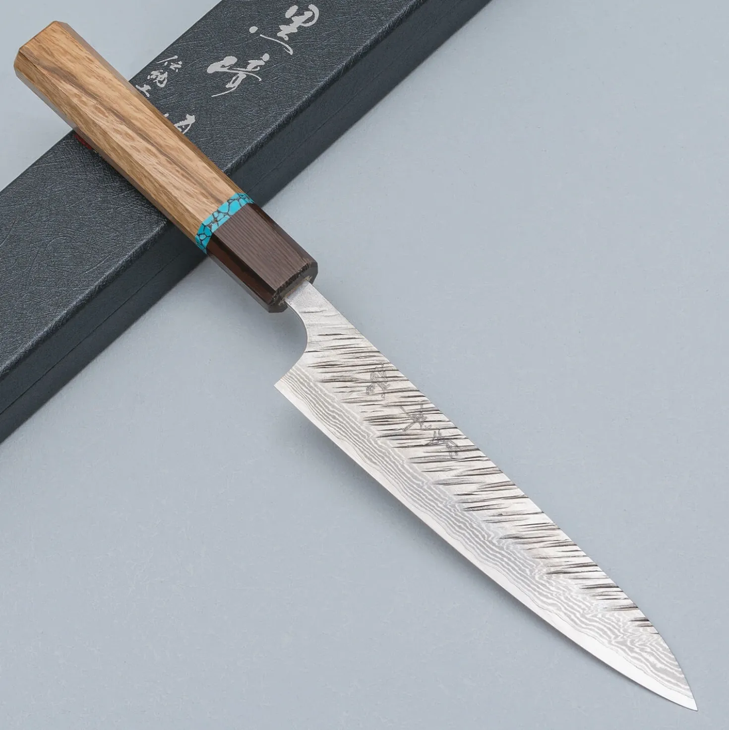 Yu Kurosaki Fujin VG10 Oak Turquoise Wenge Petty 15 cm