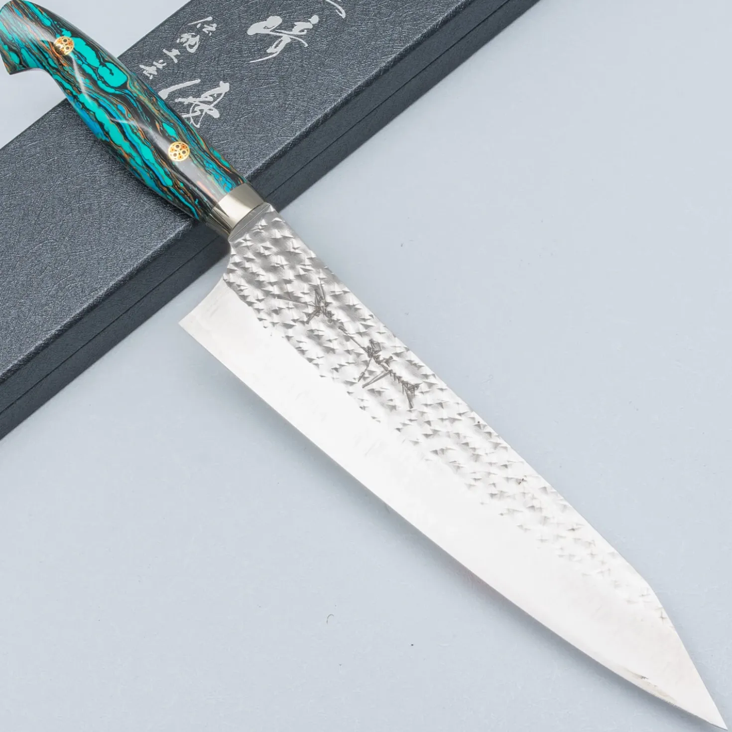 Yu Kurosaki Senko Ei Turquoise Mixed Gyuto 21 cm
