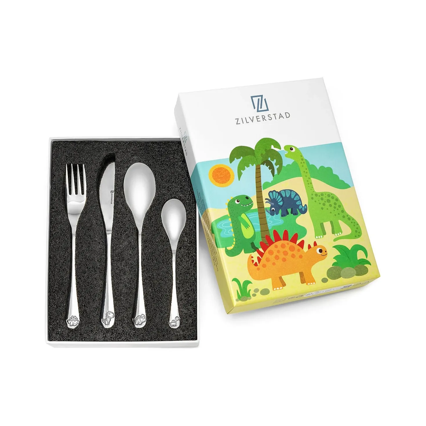 Zilverstad Kinderbestek Dino's