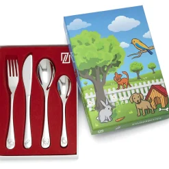 Zilverstad Kinderbestek Huisdieren