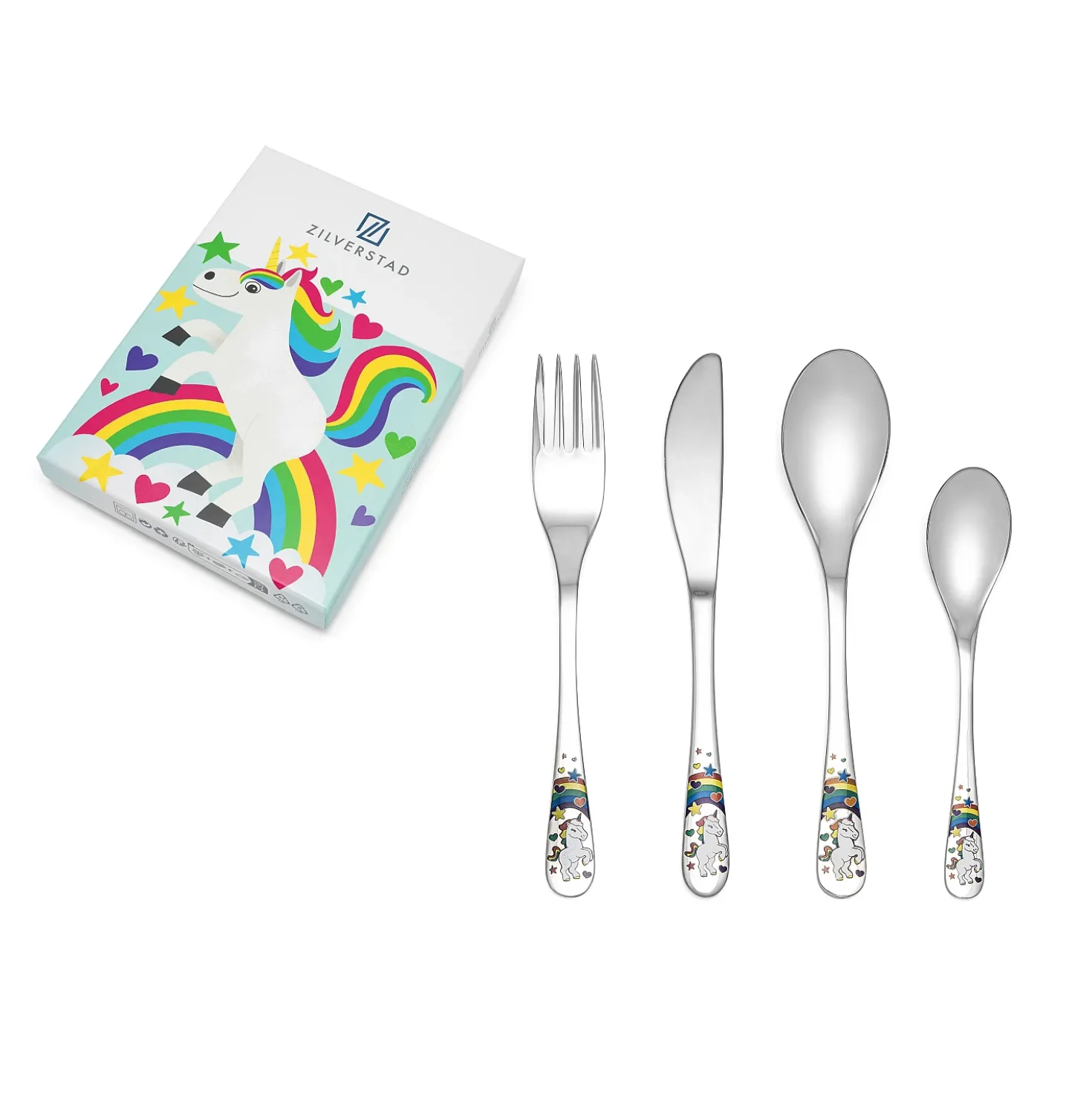 Zilverstad Kinderbestek Unicorn